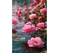 Puzzle 120 Piezas Adultos Flores Rosas Rosadas, Desarrolla la Concentraciòn y la Logica Desafío de Entretenimiento para la Mente, Puzzles 120 Piezas 25 x 20 cm