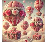 Puzzle 120 Piezas Adultos Globo aerostático, Jigsaw Puzzle 120 Piezas, Rompecabezas Clásico Difícil y Relajante, Idea de Regalo para Ella o Él 45x45cm