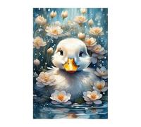 Puzzle 120 Piezas Adultos Pato Flor, Rompecabezas Imposable Entretenimiento Creativo Diversión, Puzzles Adultos 120 Piezas 25 x 20 cm