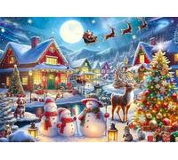Puzzle 120 Piezas, Animales navideños Puzzles para Adultos,Rompecabezas de Adultos, Juguetes de Regalo Entretenimento Puzzle, Juego de Rompecabezas