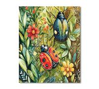 Puzzle 120 Piezas, Flores de Mariquita Puzzles para Adultos,Rompecabezas de Adultos, Juguetes de Regalo Entretenimento Puzzle, Juego de Rompecabezas