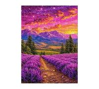 Puzzle 120 Piezas Lavanda, Rompecabezas para Adultos 25x20 cm, Juguete desafío y Juego Educativo, Ejercita Paciencia y Concentración, Puzzles 120 Piezas Adultos