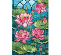 Puzzle 120 Piezas Loto Rosa Puzzle, Desarrolla la Logica y la Observaciòn, Ejercita Paciencia Puzzles Adultos 120 Piezas 25 x 20 cm