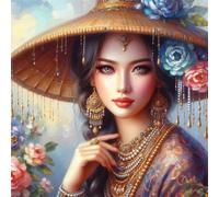 Puzzle 120 Piezas Niña Encantadora, Puzzle 120 Piezas para Adultos y Niños, 45x45cm Rompecabezas Adultos, Familia Juego, Juguete Educativo, Regalo Creativo para la Relajación