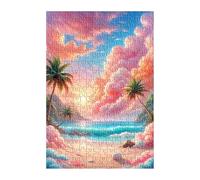 Puzzle 120 Piezas Paisaje Olas, Rompecabezas para Adultos 25x20 cm, Juguete desafío y Juego Educativo, Ejercita Paciencia y Concentración, Puzzles 120 Piezas Adultos