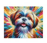 Puzzle 120 Piezas, Perro Colorido Puzzles para Adultos,Rompecabezas de Adultos, Juguetes de Regalo Entretenimento Puzzle, Juego de Rompecabezas