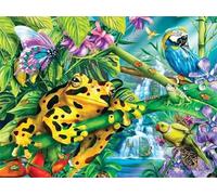 Puzzle 120 Piezas, Rana Animal de Cascada Puzzles para Adultos,Rompecabezas de Adultos, Juguetes de Regalo Entretenimento Puzzle, Juego de Rompecabezas
