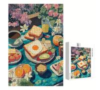 Puzzle 1200 Piezas Adultos Alimento & Historietas, Rompecabezas con Letras Traseras y Póster, Pasatiempo Antiestrés, Decoración de Pared, Regalo Decorar Mujer Hombre 75 x 50 cm (14 Años +) P3#809