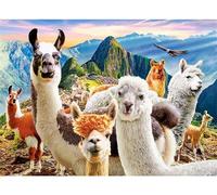 Puzzle 1200 Piezas Adultos,Arte de Rompecabezas DIY,Puzzles Juguetes Educativos Estimulantes Decoración del Hogar (Paisaje Alpaca Animales)