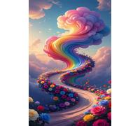 Puzzle 1200 Piezas Adultos Camino Flores, Retos Divertidos, Relajarse, Desarrolla la Concentraciòn Mentàl, Rompecabezas Adultos 1200 Piezas 75 x 50 cm