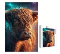 Puzzle 1200 Piezas Adultos Ganado de las Tierras Altas & Sueño, Rompecabezas con Letras Traseras y Póster, Pasatiempo Antiestrés, Decoración de Pared, Regalo Mujer Hombre 75 x 50 cm (14 Años +) P3#842