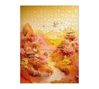 Puzzle 1200 Piezas Amarillo Paisaje, Rompecabezas para Adultos 75x50 cm, Juguete desafío y Juego Educativo, Ejercita Paciencia y Concentración, Puzzles 1200 Piezas Adultos