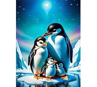 Puzzle 1200 Piezas, Familia de pingüinos Puzzles para Adultos,Rompecabezas de Adultos, Juguetes de Regalo Entretenimento Puzzle, Juego de Rompecabezas