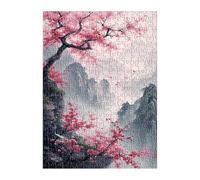 Puzzle 1200 Piezas Montaña Flor Paisaje, Rompecabezas para Adultos 75x50 cm, Juguete desafío y Juego Educativo, Ejercita Paciencia y Concentración, Puzzles 1200 Piezas Adultos