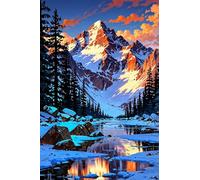 Puzzle 1200 Piezas Montaña Nevada, Puzzles Adultos 75 x 50 cm, Juego Educativo, Puzzle Imposible Desafiante, Juegos Rompecabezas Adultos 1200 Piezas