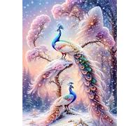 Puzzle 1200 Piezas, Paisaje Rosa Pavo Real Puzzles para Adultos,Rompecabezas de Adultos, Juguetes de Regalo Entretenimento Puzzle, Juego de Rompecabezas