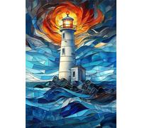 Puzzle 1200 Piezas, Vidrio de Faro Puzzles para Adultos,Rompecabezas de Adultos, Juguetes de Regalo Entretenimento Puzzle, Juego de Rompecabezas