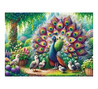 Puzzle 1314 Piezas, Animales de Pavo Real Puzzles para Adultos,Rompecabezas de Adultos, Juguetes de Regalo Entretenimento Puzzle, Juego de Rompecabezas