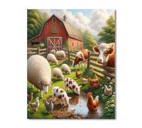 Puzzle 1314 Piezas, Animales Lindos de la Granja Puzzles para Adultos,Rompecabezas de Adultos, Juguetes de Regalo Entretenimento Puzzle, Juego de Rompecabezas