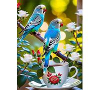 Puzzle 1314 Piezas, Café de Flor de Loro Puzzles para Adultos,Rompecabezas de Adultos, Juguetes de Regalo Entretenimento Puzzle, Juego de Rompecabezas