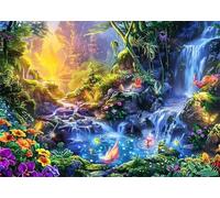 Puzzle 1314 Piezas, Cascadas Ríos Flores Puzzles para Adultos,Rompecabezas de Adultos, Juguetes de Regalo Entretenimento Puzzle, Juego de Rompecabezas