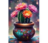 Puzzle 1314 Piezas, Flores de Cactus en Maceta Puzzles para Adultos,Rompecabezas de Adultos, Juguetes de Regalo Entretenimento Puzzle, Juego de Rompecabezas