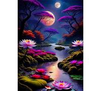 Puzzle 1314 Piezas, Loto del río de la Luna Puzzles para Adultos,Rompecabezas de Adultos, Juguetes de Regalo Entretenimento Puzzle, Juego de Rompecabezas