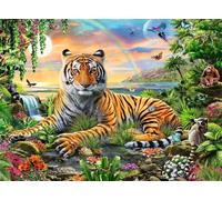 Puzzle 1314 Piezas, Paisaje del Tigre arcoíris Puzzles para Adultos,Rompecabezas de Adultos, Juguetes de Regalo Entretenimento Puzzle, Juego de Rompecabezas