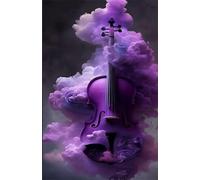 Puzzle 1314 Piezas Violín Nubes Púrpuras, Rompecabezas para Adultos, Puzzles Desafiante, Juegos Educativos, Puzle Clásico para Todos los Fanáticos de los Rompecabezas 75 x 50 cm