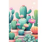 Puzzle 150 Piezas Adultos Flor Cactus, Juego Creativo Desarrolla la Concentraciòn y la Logica, Divertido Juego Familiar Puzzles 150 Piezas 35 x 25 cm