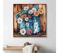 Puzzle 150 Piezas Adultos Jarrón de Margaritas, Jigsaw Puzzle 150 Piezas, Rompecabezas Clásico Difícil y Relajante, Idea de Regalo para Ella o Él 65x65cm