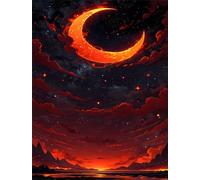 Puzzle 150 Piezas Adultos Paisaje Lunar, Juego Educativo, Entretenimiento Creativo, Rompecabezas Difícil, Puzzle para Adultos 150 Piezas 35 x 25 cm