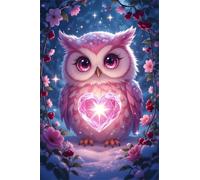 Puzzle 150 Piezas Búho Animal Flor, Puzzles Imposible, Desafiante Acertijo, Juegos de Rompecabezas para Toda la Familia, Puzzle Adultos 150 Piezas 35 x 25 cm