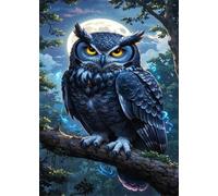Puzzle 150 Piezas Búho Lunar, Puzzles Imposible, Desafiante Acertijo, Juegos de Rompecabezas para Toda la Familia, Puzzle Adultos 150 Piezas 35 x 25 cm