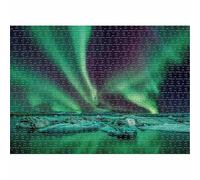 Puzzle 150 Piezas Paisaje Aurora Boreal Puzzle, Desarrolla la Logica y la Observaciòn, Ejercita Paciencia Puzzles Adultos 150 Piezas 35 x 25 cm