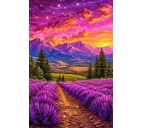 Puzzle 150 Piezas para Adultos y Familia - Campos Lavanda | Rompecabezas de 35x25 cm | Juego de Mesa de Descompresión y Relajación Cumpleaños