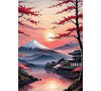 Puzzle 150 Piezas Pintura Tinta Rosa Puzzle, Desarrolla la Logica y la Observaciòn, Ejercita Paciencia Puzzles Adultos 150 Piezas 35 x 25 cm