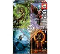 Puzzle 1500 Elemental Magic Star Chart Anne Stokes - EDUCA