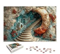 Puzzle 1500 Piezas Abstracto para Adultos, Puzzle Arquitectura de Madera con Caja Regalo para Adultos, Rompecabezas Desafiante para Toda la Familia, Rompecabezas para Regalo Mujer/Hombre, -5791