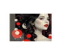 Puzzle 1500 Piezas, Abstracto Puzzle 1500 Piezas Madera 60 x 90Cm con Caja de Papel de Colores y Bolsa de Malla Portátil, Rompecabezas Mujer para Primavera Decoracion Pared Regalo Mujer LZPT-00362