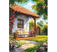 Puzzle 1500 Piezas Adultos Arte, Rompecabezas Entretenimiento Creativo, Diversión DIY, Puzzles Clásicos para Adultos, Colorido y con Árbol de césped de jardín-Motivo