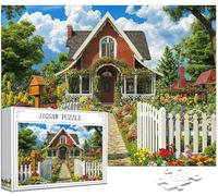 Puzzle 1500 Piezas Adultos, Cabina Puzzle Jardín Patrón Diseño, 87x57cm Gran Formato HD Color Jigsaw Adultos, DIY Artesanía Embalaje de Caja de Regalo, Home Room Wall Decor Regalo Mujer Hombre,Model29