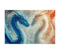 Puzzle 1500 Piezas Adultos Dragón Puzzle para Adultos Animales Rompecabezas Juguetes Educativos Regalos Originales para Mujer Rompecabezas Entretenimiento Creativo Divertido Familia Juego 87x57cm J-15