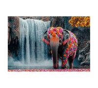 Puzzle 1500 Piezas Adultos Elefante Puzzle para Adultos Caer Rompecabezas Juguetes Educativos Regalos Originales para Mujer Rompecabezas Entretenimiento Creativo Divertido Familia Juego 87x57cm G-04