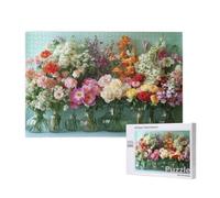 Puzzle 1500 Piezas Adultos, Flor Puzzle Color Patrón Diseño, 87x57cm Gran Formato Jigsaw Adultos DIY Artesanía con Embalaje de Caja de Regalo, Home Room Wall Decor, Regalo Mujer Hombre, Model617