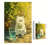 Puzzle 1500 Piezas Adultos Gato & Historietas, Rompecabezas con Letras Traseras y Póster, Pasatiempo Antiestrés, Decoración de Pared, Regalo Decorar Mujer Hombre 87 x 57 cm (14 Años +) P3#1104