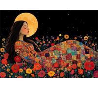 Puzzle 1500 Piezas Adultos Luna Puzle Imposible Mujer Arte Jigsaw Puzzles Educa de Rompecabezas y Juego Familiar para Adultos y Adolescente a Partir de 14 Años Entretenimiento Decoracion Regalos P-636