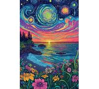 Puzzle 1500 Piezas Adultos Paisaje Acuarela, Juego Creativo Desarrolla la Concentraciòn y la Logica, Divertido Juego Familiar Puzzles 1500 Piezas 87 x 57 cm