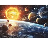 Puzzle 1500 Piezas Adultos Planeta Puzle Imposible Ciencia ficción Arte Jigsaw Puzzles Educa de Rompecabezas y Juego Familiar para Adultos y Adolescente a Partir de 14 Años Entretenimiento P-492