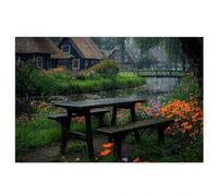 Puzzle 1500 Piezas Adultos, Puzzle 1500 Piezas de Madera, Rompecabezas para Adultos Cabaña Patrón, Rompecabezas Desafiante para Toda la Familia, Regalos Originales para Mujer Hombre, Tema: Rural, S-90